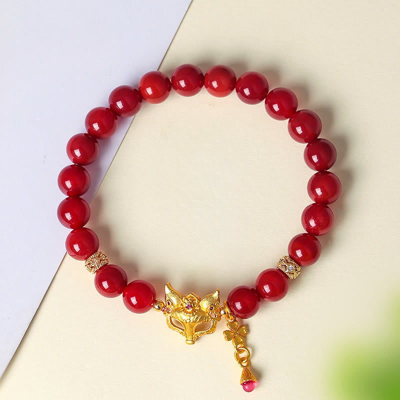 Nimara Ritual Nine Tailed Fox South Red Agate Success Bracelet