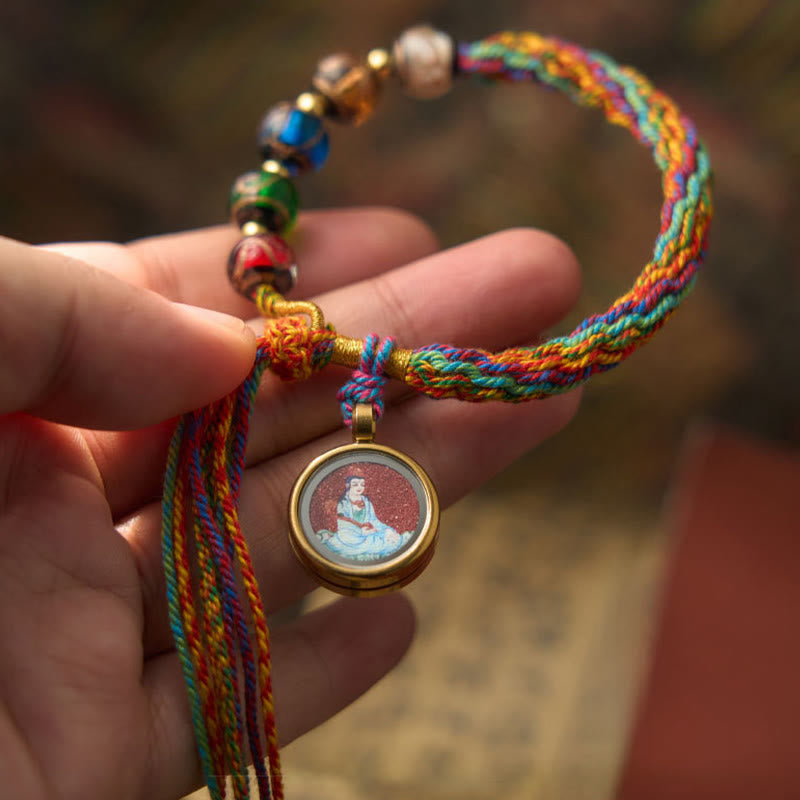 Nimara Ritual Thangka Chinese Zodiac Natal Buddha Cinnabar Blessing String Bracelet