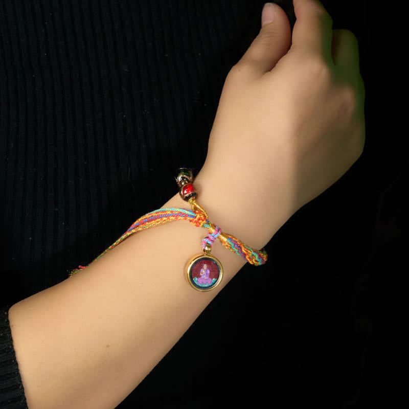 Nimara Ritual Thangka Chinese Zodiac Natal Buddha Cinnabar Blessing String Bracelet