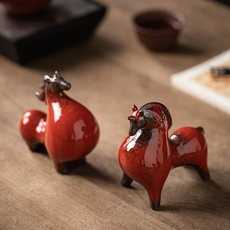 Nimara Ritual Year Of The Horse Ceramics Freedom Desktop Home Decoration
