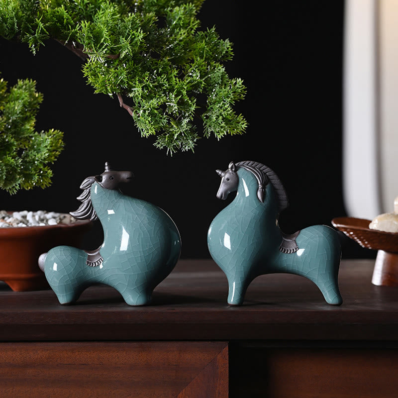 Nimara Ritual Year Of The Horse Ceramics Freedom Desktop Home Decoration