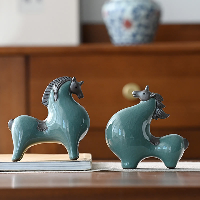 Nimara Ritual Year Of The Horse Ceramics Freedom Desktop Home Decoration