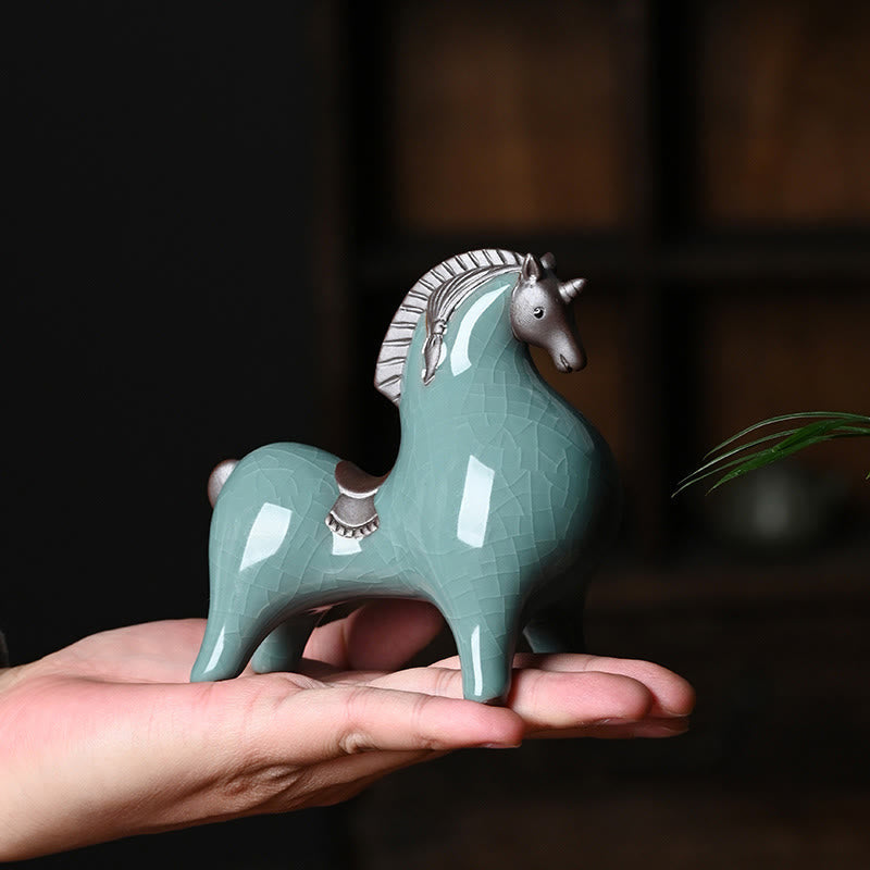 Nimara Ritual Year Of The Horse Ceramics Freedom Desktop Home Decoration