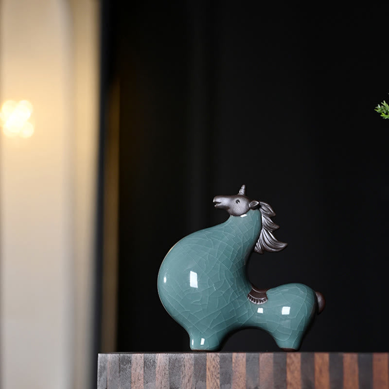 Nimara Ritual Year Of The Horse Ceramics Freedom Desktop Home Decoration