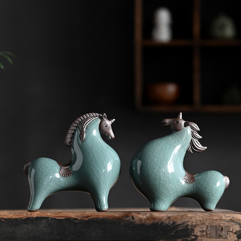Nimara Ritual Year Of The Horse Ceramics Freedom Desktop Home Decoration
