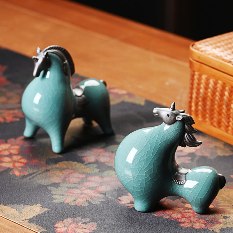 Nimara Ritual Year Of The Horse Ceramics Freedom Desktop Home Decoration
