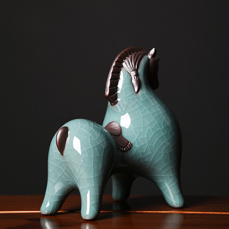 Nimara Ritual Year Of The Horse Ceramics Freedom Desktop Home Decoration