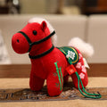 Nimara Ritual Year of the Horse Bamboo Dragon Lotus Phoenix Plush Doll Home Decoration