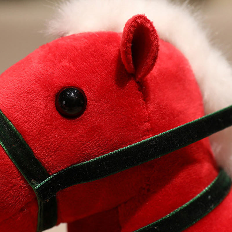 Nimara Ritual Year of the Horse Bamboo Dragon Lotus Phoenix Plush Doll Home Decoration