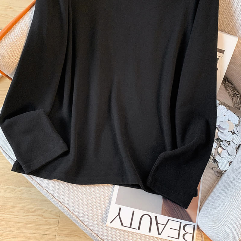 Nimara Ritual Spring Solid Color Stand Collar Frog-button Design Women's Cotton Long Sleeve Shirt