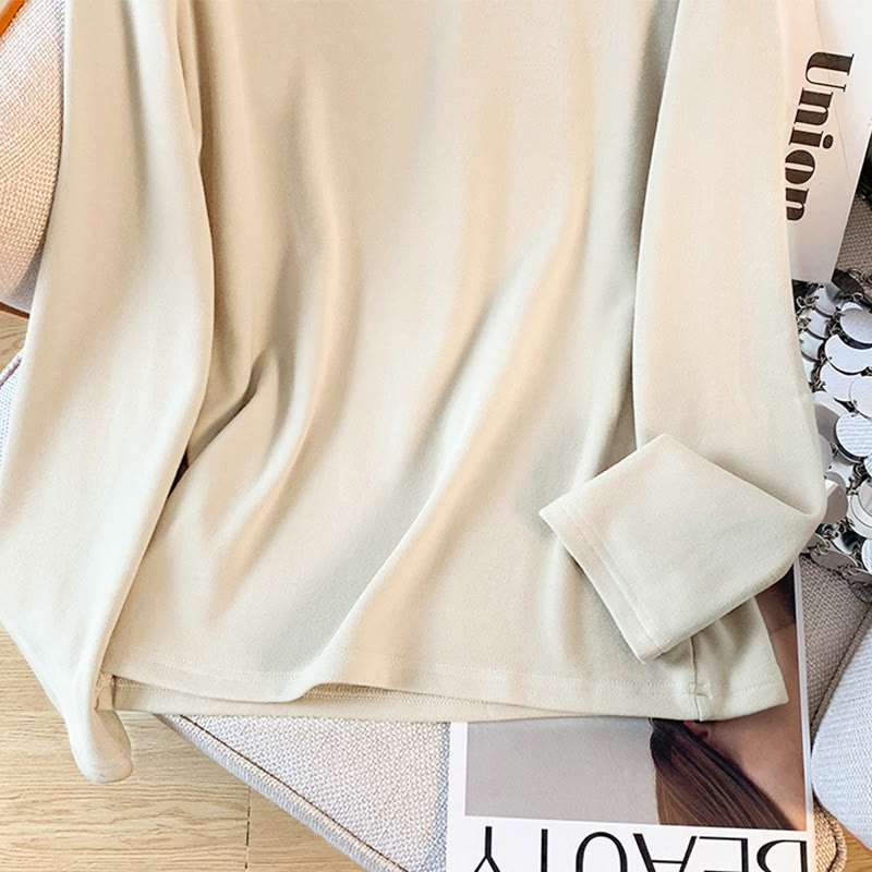 Nimara Ritual Spring Solid Color Stand Collar Frog-button Design Women's Cotton Long Sleeve Shirt