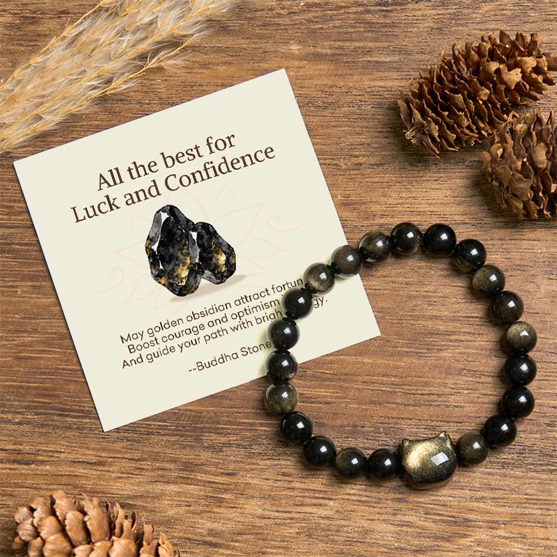Nimara Ritual "All the best for Luck and Confidence" Lovely Cat Bracelet Includes Gift Message Card