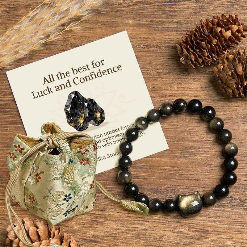 Nimara Ritual "All the best for Luck and Confidence" Lovely Cat Bracelet Includes Gift Message Card