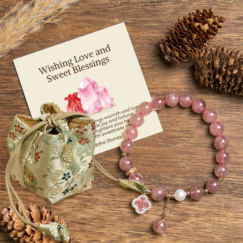Nimara Ritual "Wishing Love and Sweet Blessings" Quartz Bracelet Includes Gift Message Card
