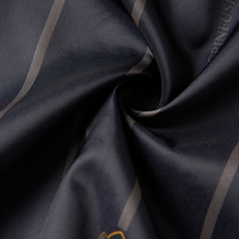 Nimara Ritual Embroidery Pattern Stand Collar Long Sleeve Men's Tang Suit Jacket With Pockets
