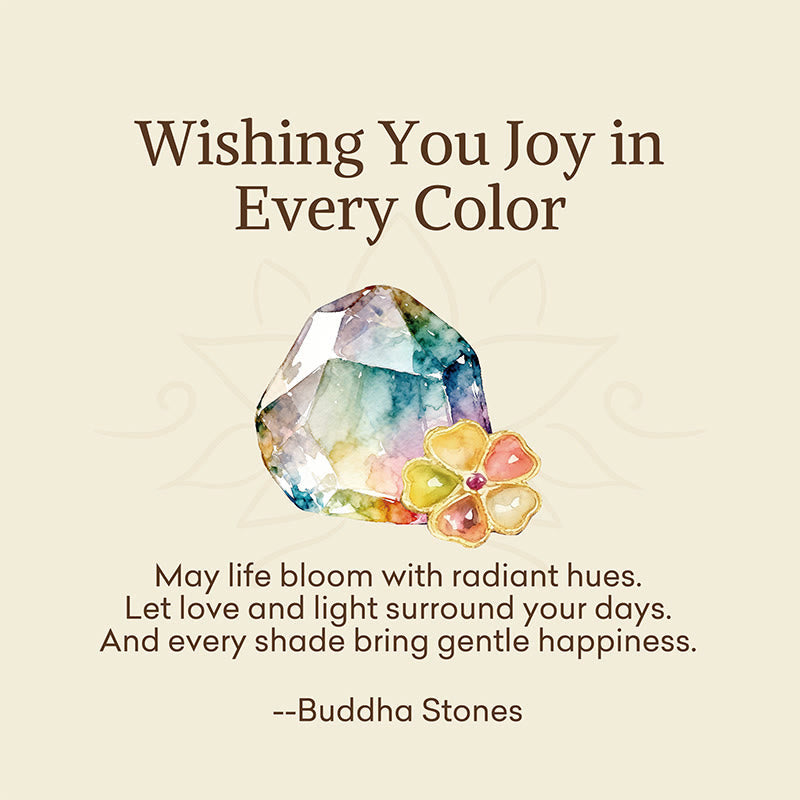 Nimara Ritual "Wishing You Joy in Every Color" Tourmaline Jade Bracelet Includes Gift Message Card