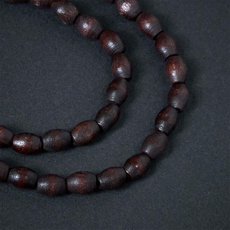Nimara Ritual Vintage Nepal Avalokitesvara Harmony Coconut Shell Beads Pendant Necklace