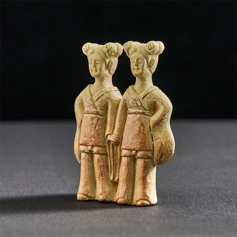 Nimara Ritual FU Dogs Twins Buddha Square Ding Design Refrigerator Fridge Magnet Home Decoration