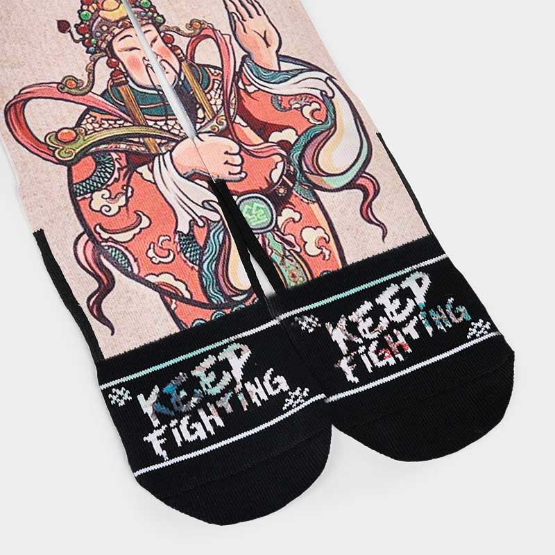 Nimara Ritual Casual God Of Wealth Ruyi Handle Micro Crew Men Women Unisex Socks
