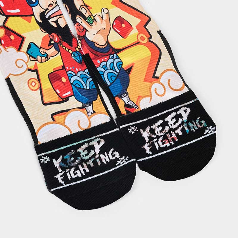 Nimara Ritual Casual God Of Wealth Red Envelopes Ingot Micro Crew Men Women Unisex Socks