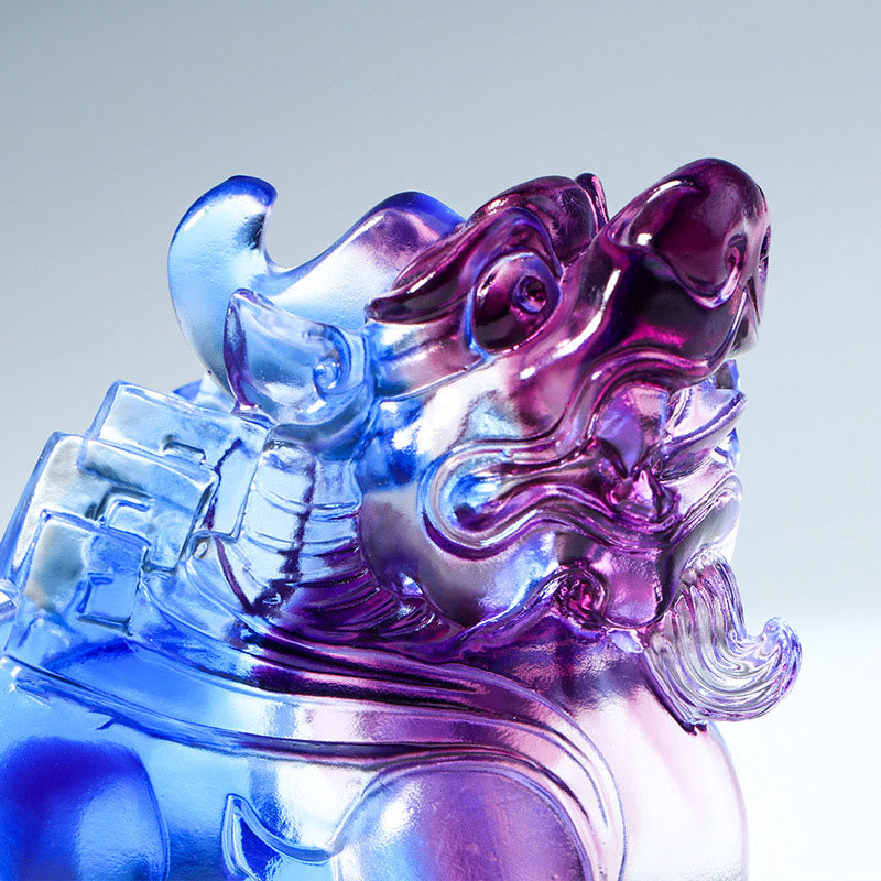 Nimara Ritual Liuli Crystal Pixiu Wealth Luck Home Decoration