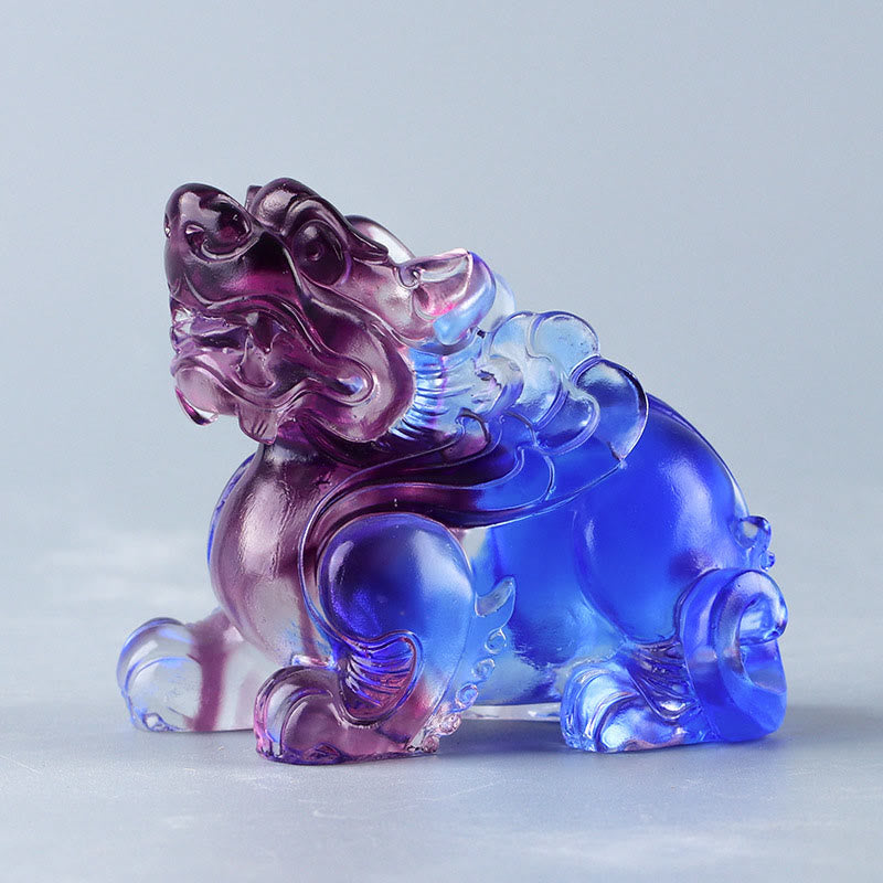 Nimara Ritual Liuli Crystal Pixiu Wealth Luck Home Decoration