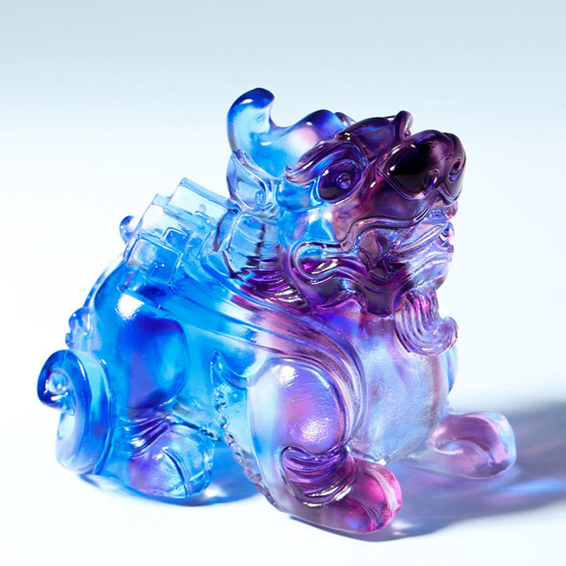 Nimara Ritual Liuli Crystal Pixiu Wealth Luck Home Decoration