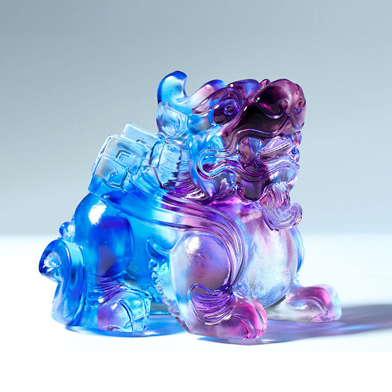 Nimara Ritual Liuli Crystal Pixiu Wealth Luck Home Decoration