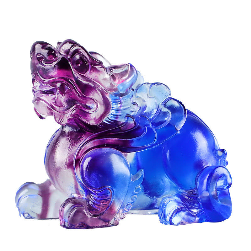 Nimara Ritual Liuli Crystal Pixiu Wealth Luck Home Decoration
