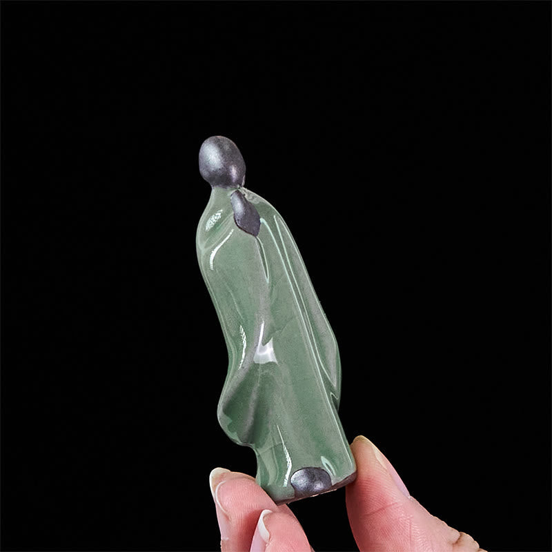 Nimara Ritual Meditation Monk Ceramic Statue Serenity Home Decoration