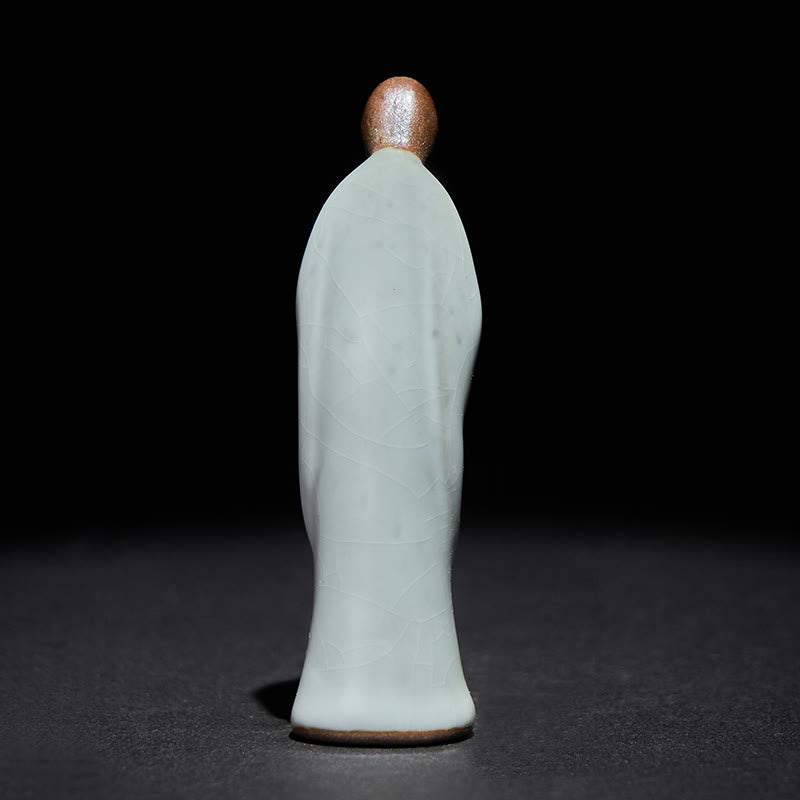 Nimara Ritual Meditation Monk Ceramic Statue Serenity Home Decoration