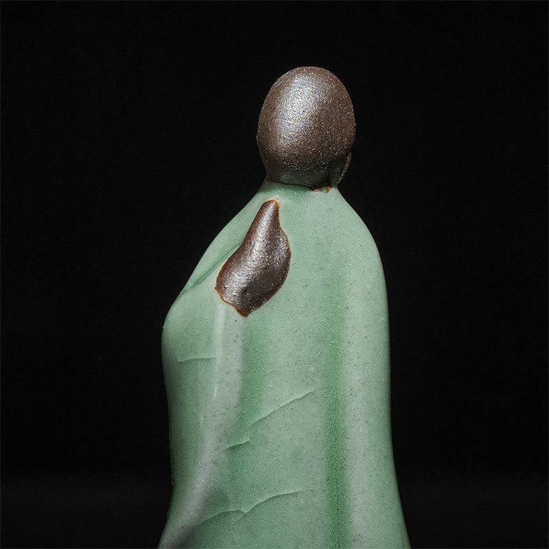 Nimara Ritual Meditation Monk Ceramic Statue Serenity Home Decoration