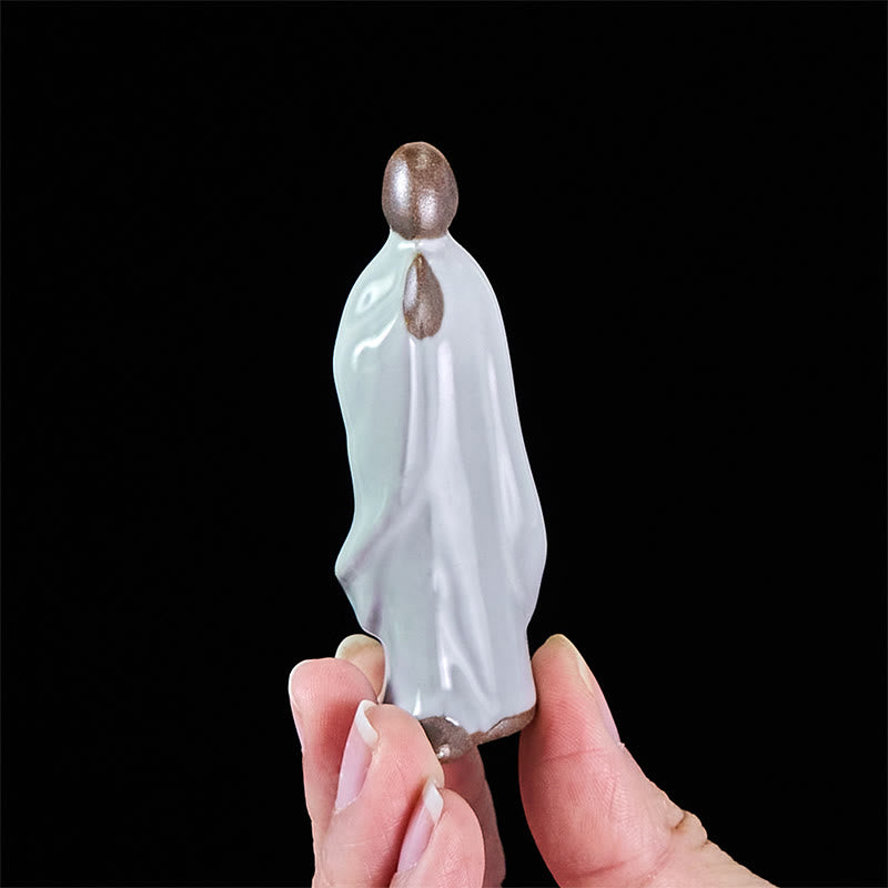 Nimara Ritual Meditation Monk Ceramic Statue Serenity Home Decoration