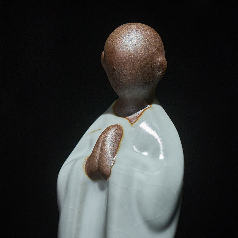 Nimara Ritual Meditation Monk Ceramic Statue Serenity Home Decoration
