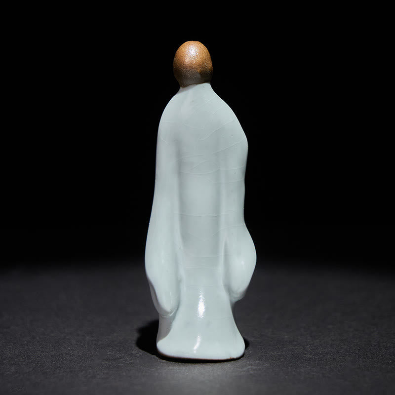 Nimara Ritual Meditation Monk Ceramic Statue Serenity Home Decoration