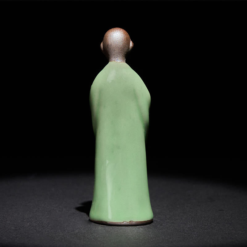 Nimara Ritual Meditation Monk Ceramic Statue Serenity Home Decoration