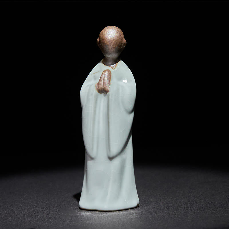 Nimara Ritual Meditation Monk Ceramic Statue Serenity Home Decoration