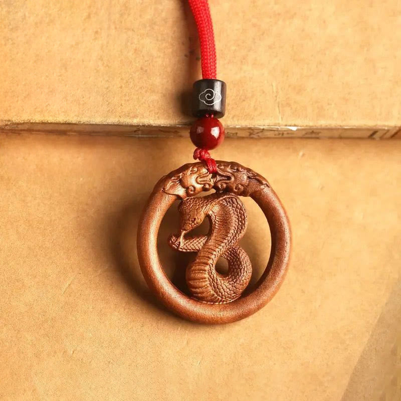 Nimara Ritual Peach Wood Chinese Zodiac Year Of The Horse Ward Off Evil Spirits Necklace Pendants