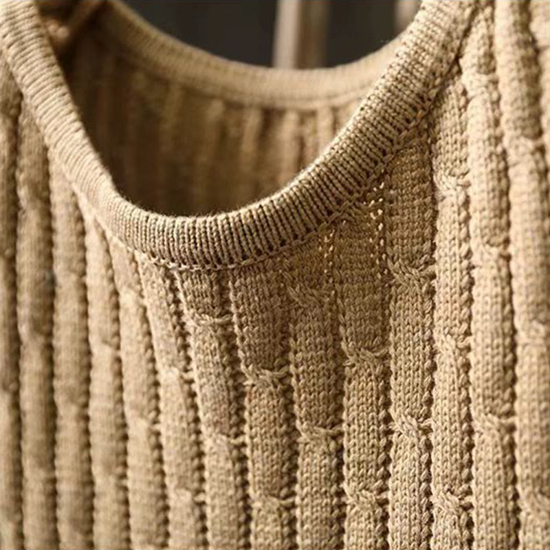 Nimara Ritual Winter Patchwork Design Long Sleeve Crew Neck Women's Sweater