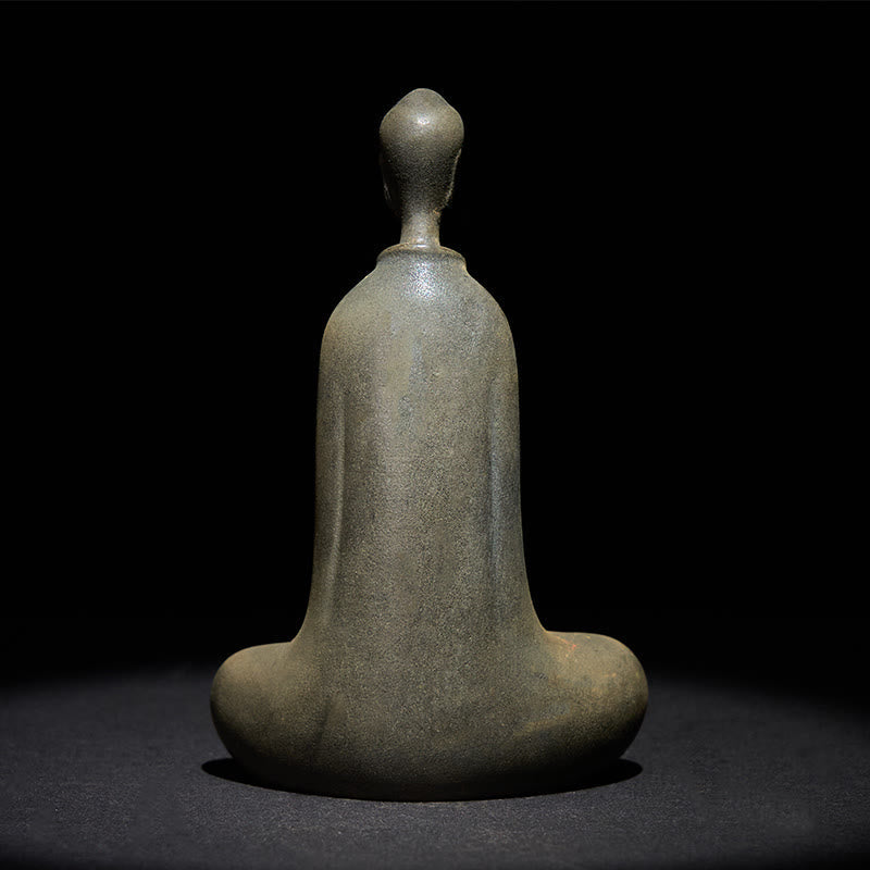 Nimara Ritual Handmade Sakyamuni Buddha Iron Powder Rust Cast Resin Statue Home Decoration