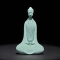 Nimara Ritual Meditation Buddha Statue Sandstone Home Figure Desk Decoration 6*4.5*9.5cm