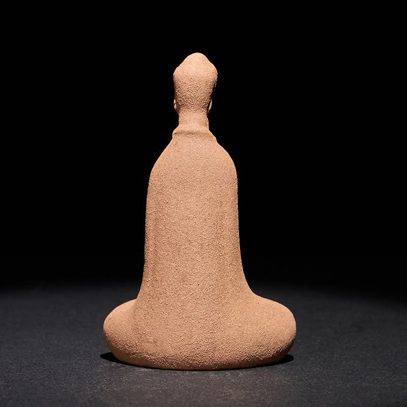 Nimara Ritual Sitting Buddha Prayering Ceramic Statue Zen Home Decoration 5*3*8.5cm