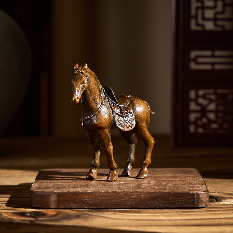 Nimara Ritual Ancient Year of the Horse Alloy Home Decoration 7.5*2.6*7 cm