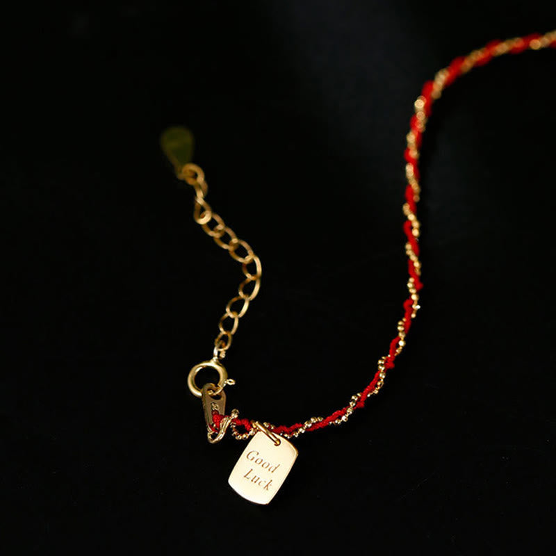 Nimara Ritual 925 Sterling Silver Red String Good Luck Bracelet