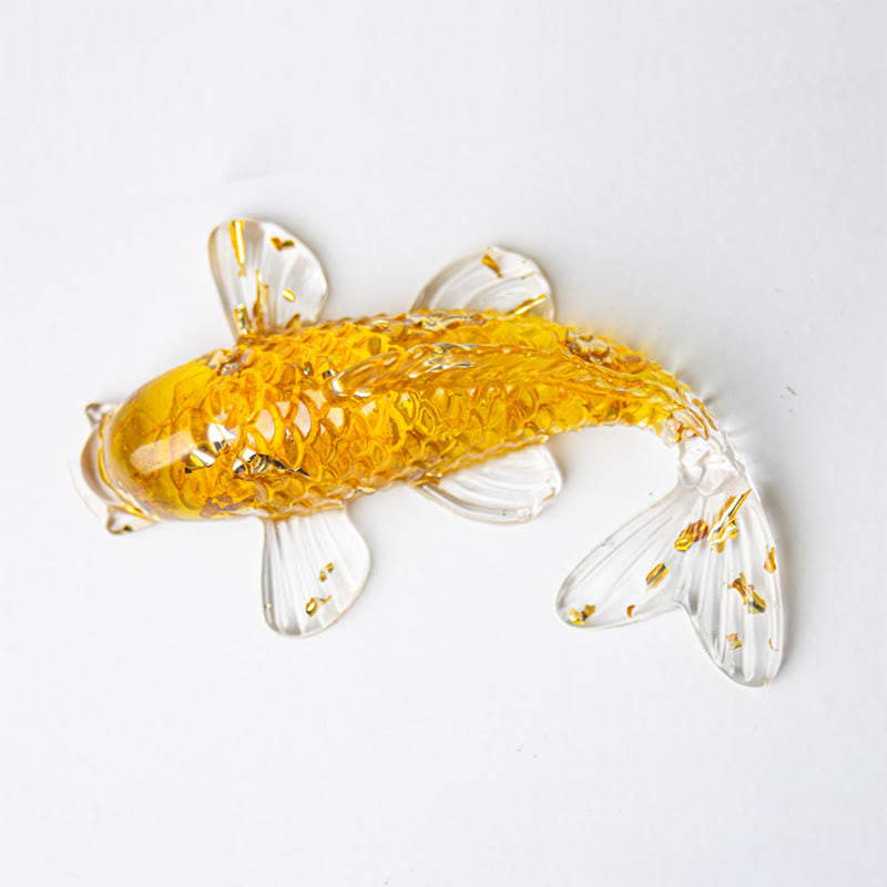 Nimara Ritual Koi Fish Crystal Chip Epoxy Resin Luck Decoration