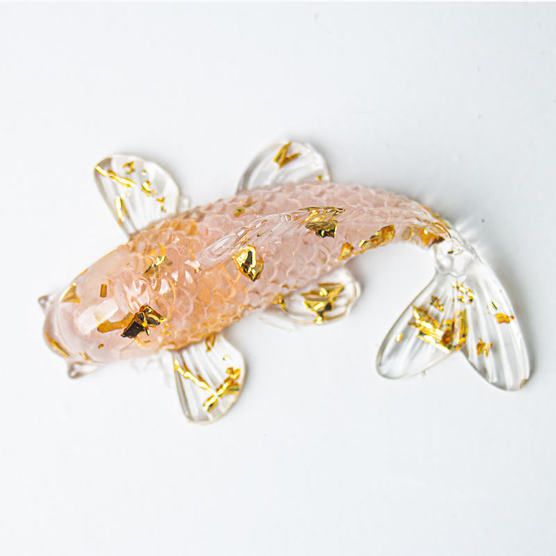 Nimara Ritual Koi Fish Crystal Chip Epoxy Resin Luck Decoration
