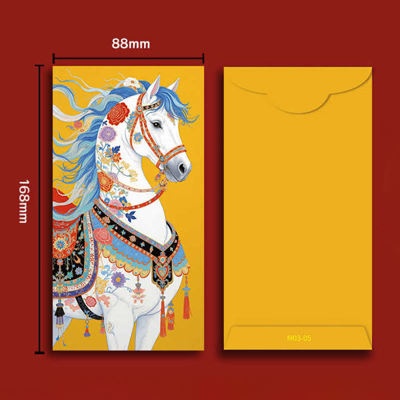 Nimara Ritual 6pcs Colorful Chinese Red Envelope Year Of The Horse 2026 New Year