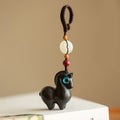 Nimara Ritual Year of the Horse Small Leaf Red Sandalwood Green Sandalwood Ebony Wood Calm Key Chain