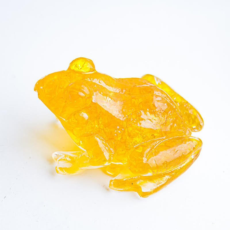 Nimara Ritual Crystal Drip Resin Small Frog Passion Decoration Statue