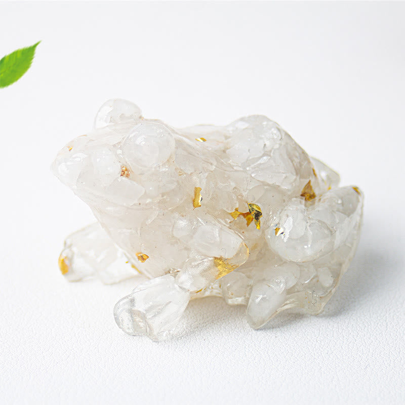 Nimara Ritual Crystal Drip Resin Small Frog Passion Decoration Statue